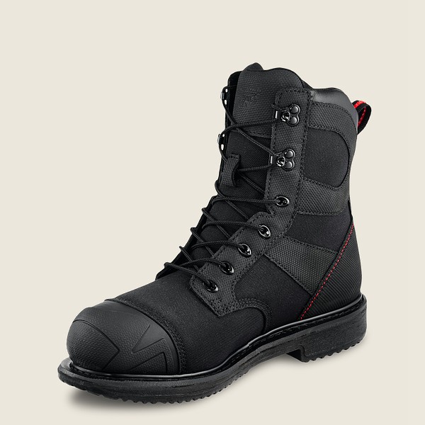 Mens Red Wing Maxbond - 8-inch Waterproof Toe - Safety Boots Black - ZUS870954